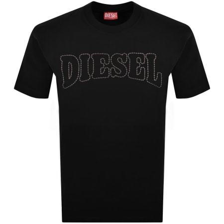 Diesel T Norm V10 T Shirt Black | Mainline Menswear us